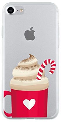 Big Ben Connected etui ochronne półsztywne, motyw gorąca czekolada do iPhone 7 przezroczyste COVCHOCOLATEIP7