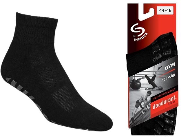 Deomed Skarpetki antypoślizgowe ze strefami wentylacji zapewniające bezpieczny trening i komfortową rehabilitację Gym non-slip)