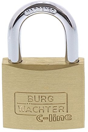 Burg Wächter Burg-Wächter kłódka, -częściowy zestaw, grubość 6 MM do prasowania, 4 klucze, Trio 222 40 SB