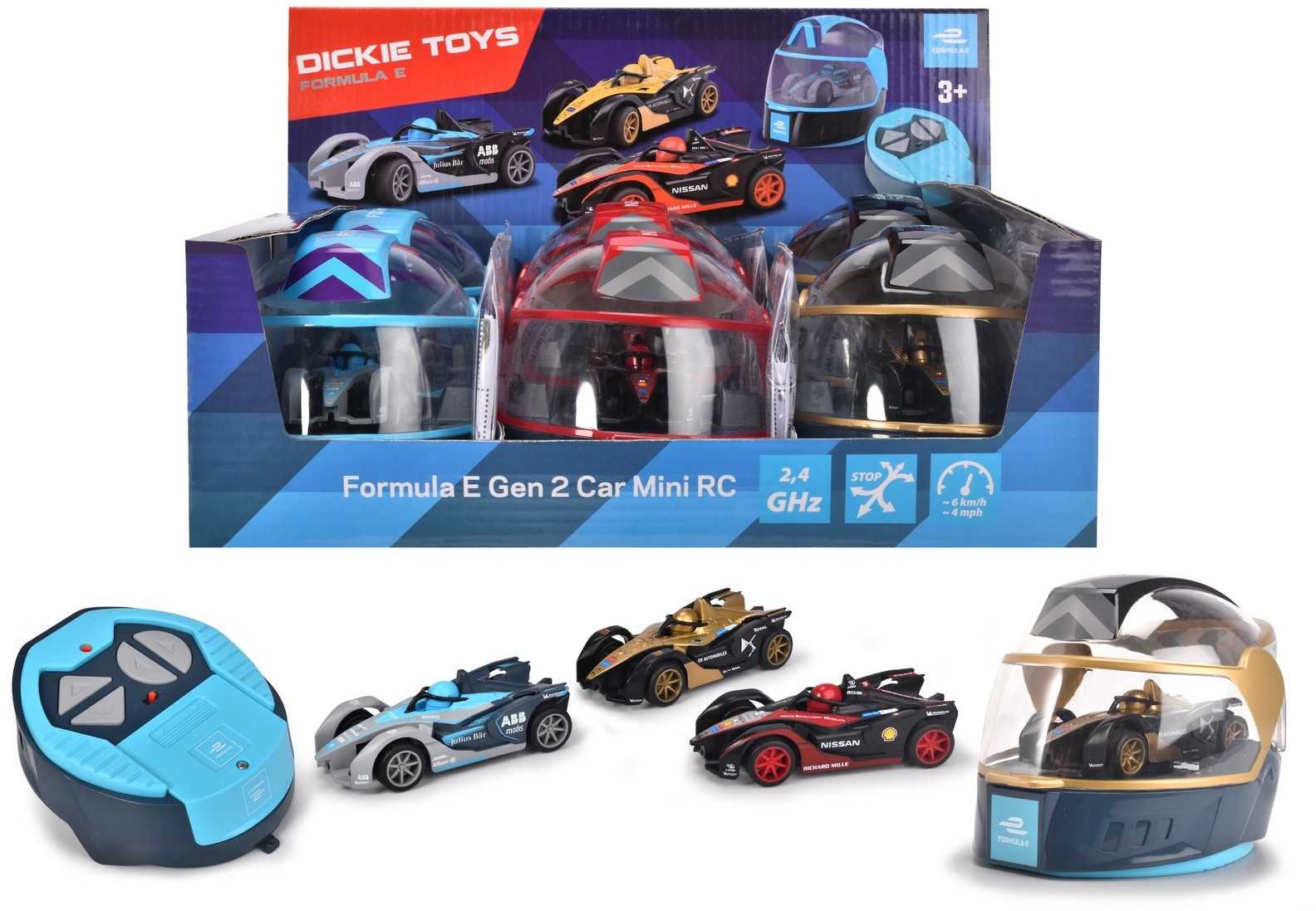 Dickie Toys Formuła E. Mini RC, mix wzorów