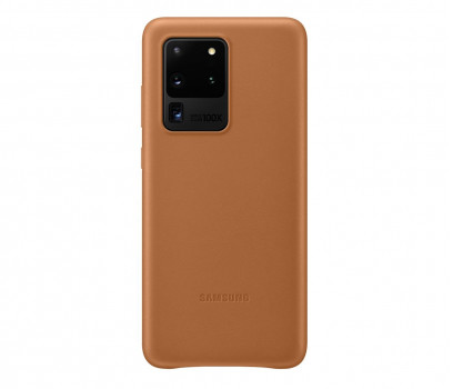 Samsung Etui Leather Cover do Galaxy S20 Ultra Brązowy (EF-VG988LAEGEU)