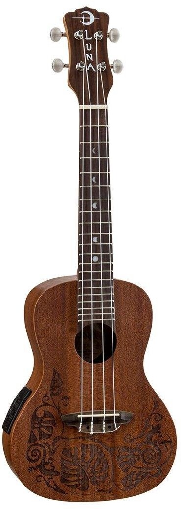 Luna Guitars ukemoel Lizard Concert UKE mAh Ukulele UKE MO EL