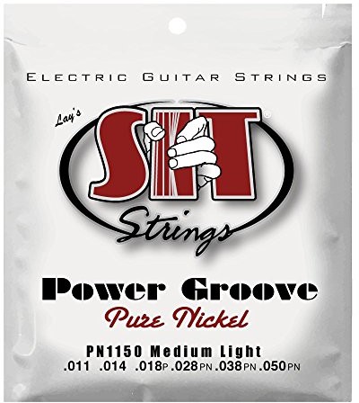SIT Strings 11-50 Gauge Power Groove Czysty nikiel Średnie światło Struny do gitary elektrycznej PN1150
