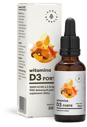 Aura Herbals Aura Herbals Witamina D3 Forte suplement diety w kroplach 30ml 60913-uniw