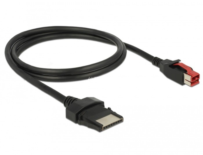 Delock 85477 kabel zasilające Czarny 1 m PoweredUSB