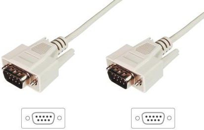 Digitus D-Sub 9 PIN D-Sub 9 PIN 2 Beżowy AK-610107-020-E AK-610107-020-E