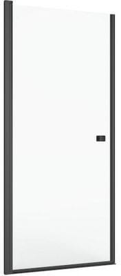 Roca Capital drzwi prysznicowe 80 cm wnękowe czarny mat/szkło przezroczyste AM4708016M AM4708016M