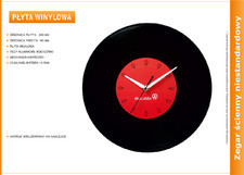 Atrix Zegar reklamowy płyta vinylowa Vinyl