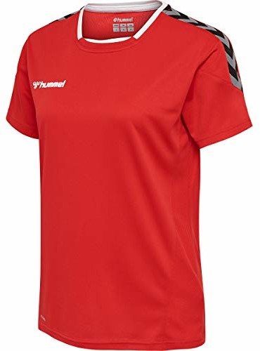 Hummel Damska koszulka hmlAUTHENTIC POLY JERSEY WOMAN S/S, True Red, L 204921-3062
