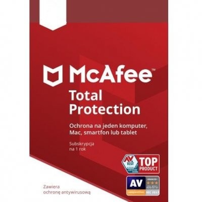 Kaspersky McAfee Total Protection 3 PC/1 rok Polska wersja językowa!