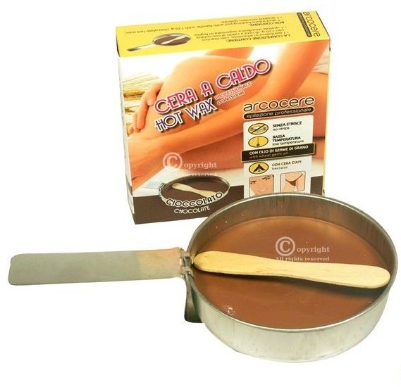 Wosk do depilacji bezpaskowy, Czekoladowy 120g