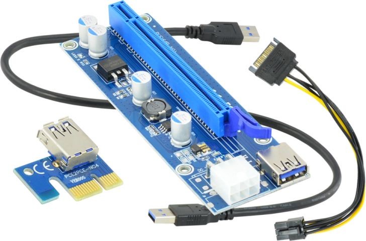 Akyga Akyga Riser PCI-E 1x 16x USB 3.0 AK-CA-64