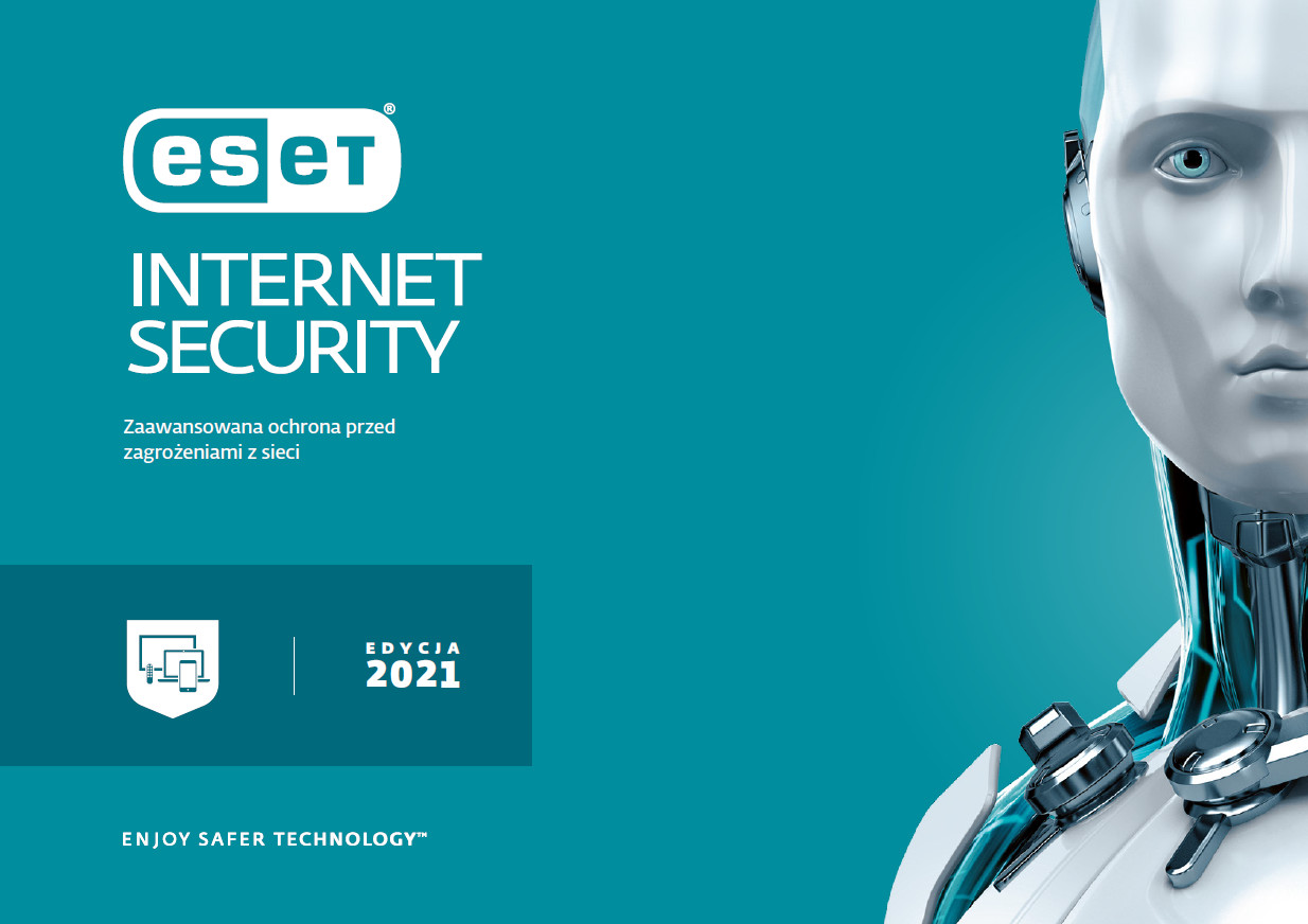 Eset Internet Security 2021 |5 urządzeń 1 rok | Najnowsza licencja natychmiastowa realizacja 