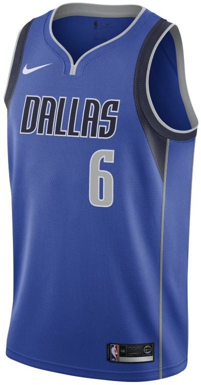 Nike Męska koszulka NBA Connected Jersey Kristaps Porzingis Icon Edition Swingman (Dallas Mavericks) - Niebieski 864469-491