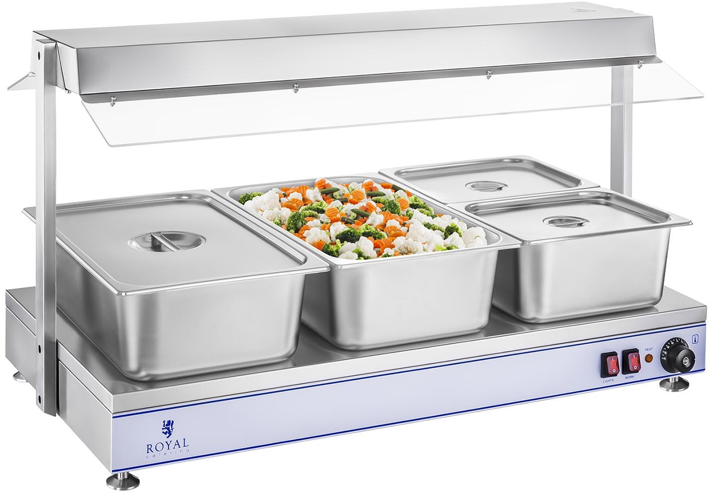 Royal Catering Płyta grzewcza - 1200 x 500 mm - 4 halogeny - 2000 W RCHP-120 RCHP-120