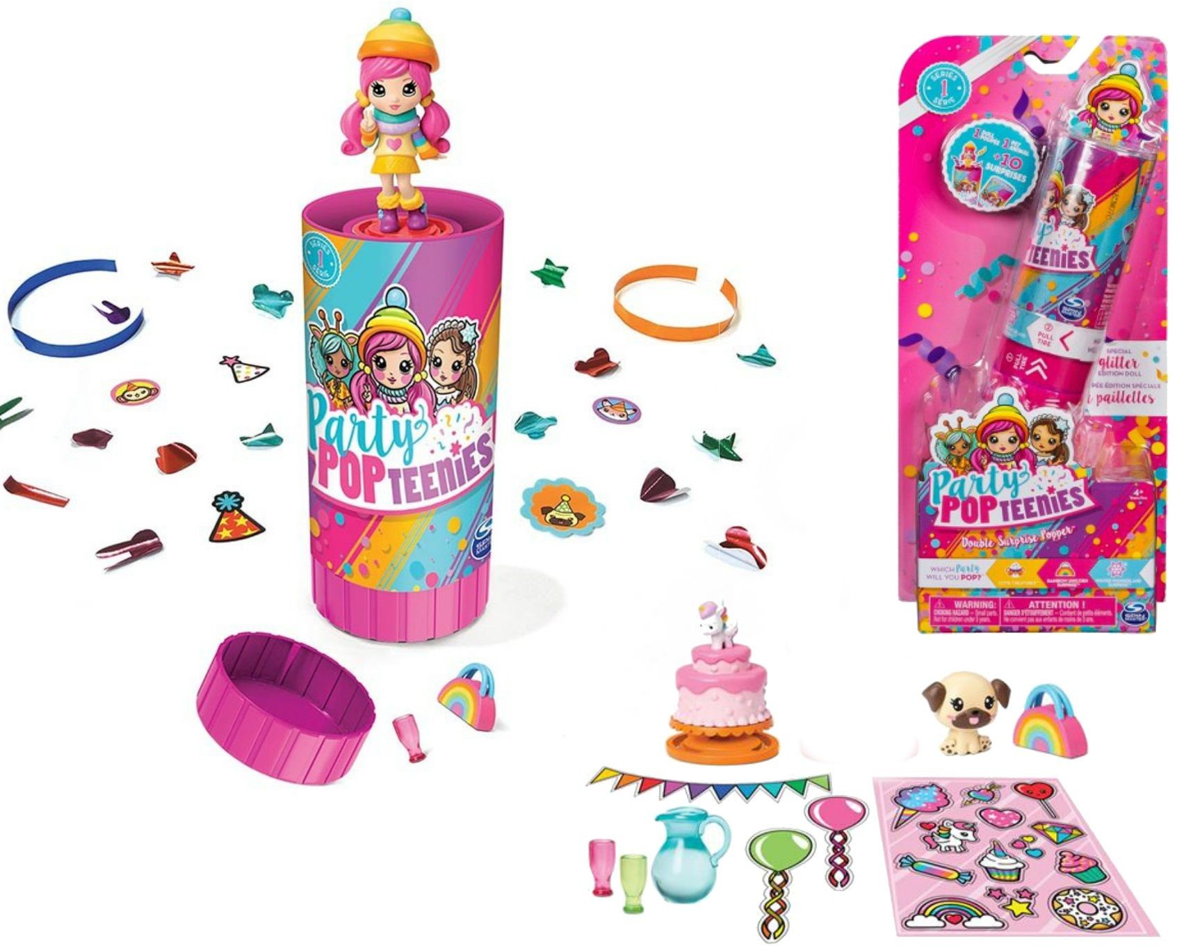 Spin Master Party Popteenies Podwójna wystrzałowa niespodzianka 6044093