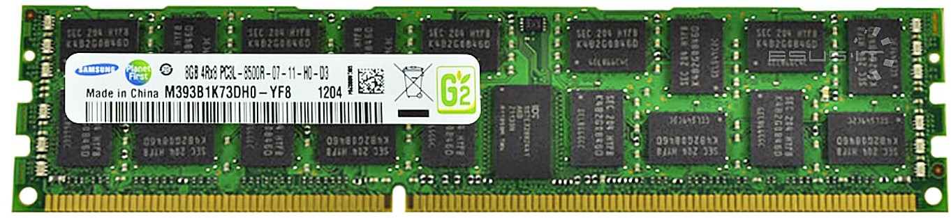 Samsung  RAM 1x 8GB ECC REGISTERED DDR3 1066MHz PC3-8500 RDIMM | M393B1K73DH0-YF8 M393B1K73DH0-YF8#IU
