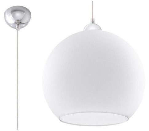 Okrągła szklana lampa wisząca LED G0-R36