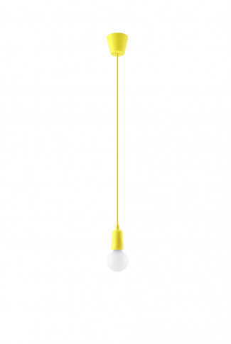 Żółta lampa wisząca w stylu industrialnym - EX541 W6-P62