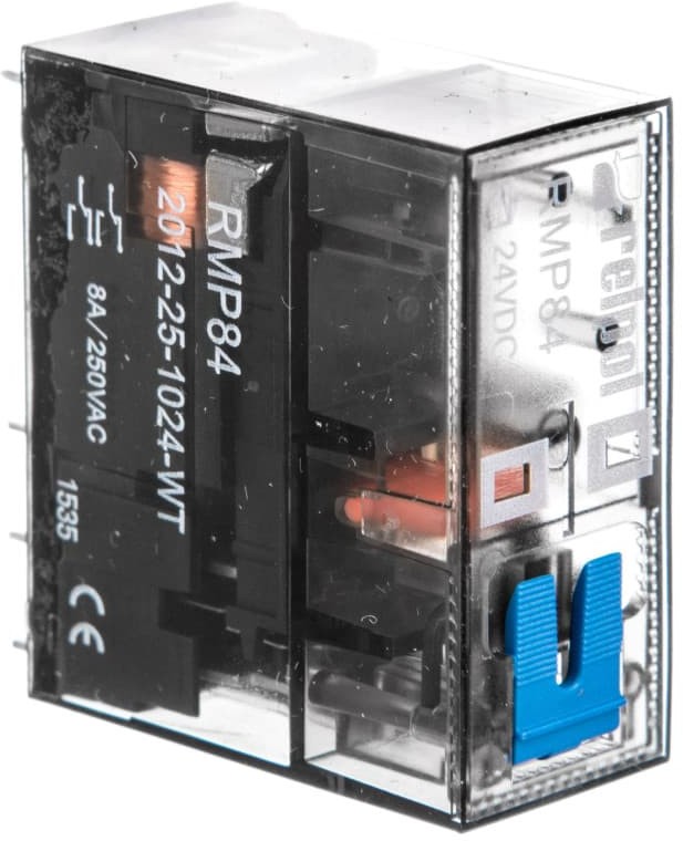 Relpol Przekaźnik mocy miniaturowy 2P 8A 24V DC PCB RMP84-2012-25-1024-WT 2615197