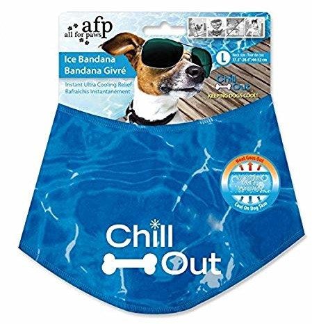 ALL FOR PAWS ALL FOR PAWS Chill Out pies chłodząca bandana letnia chusta na szyję oddychająca chustka dla zwierząt domowych szalik - duży - 44-52 cm VP7082A1