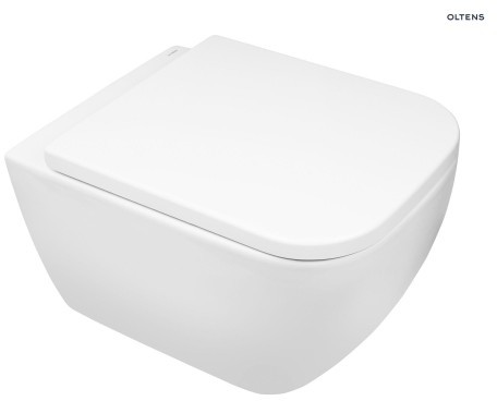 Oltens Zestaw Vernal miska WC wisząca PureRim z deską wolnoopadającą Slim 42007000 42007000