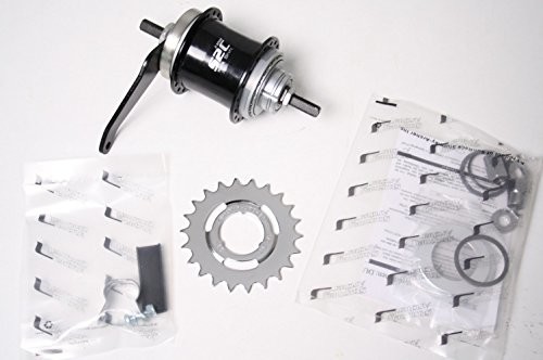 Sturmey Archer skrzyni biegów piasty Duomatic Kick-shift 36L.+ rezygnacja Czarny ok. 1600.. x