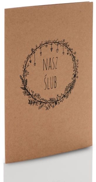 NA Mini-album kraft TS Nasz Ślub dwa zdjęcia 15x23