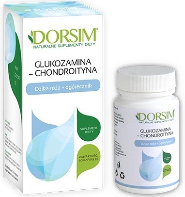 Dorsim GLUKOZAMINA Z CHONDROITYNĄ 60 KAPS.