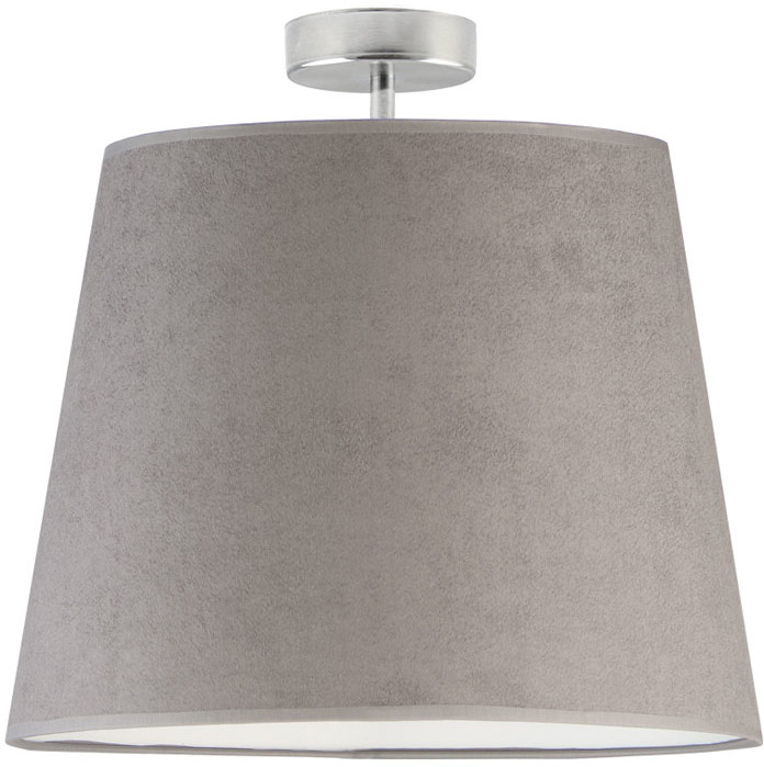 LYSNE Nowoczesna lampa sufitowa z abażurem KAIR VELUR kolor szary 14562V/4 KOLOR SZARY