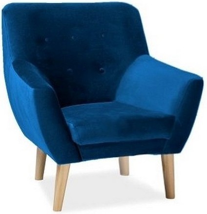 Signal FOTEL NORDIC 1 VELVET KOLOR GRANAT TAPICERKA BLUVEL 86 / BUK