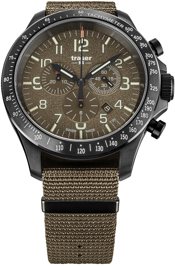 Traser TS-109459 P67 Officer Pro Chronograph Khaki NATO