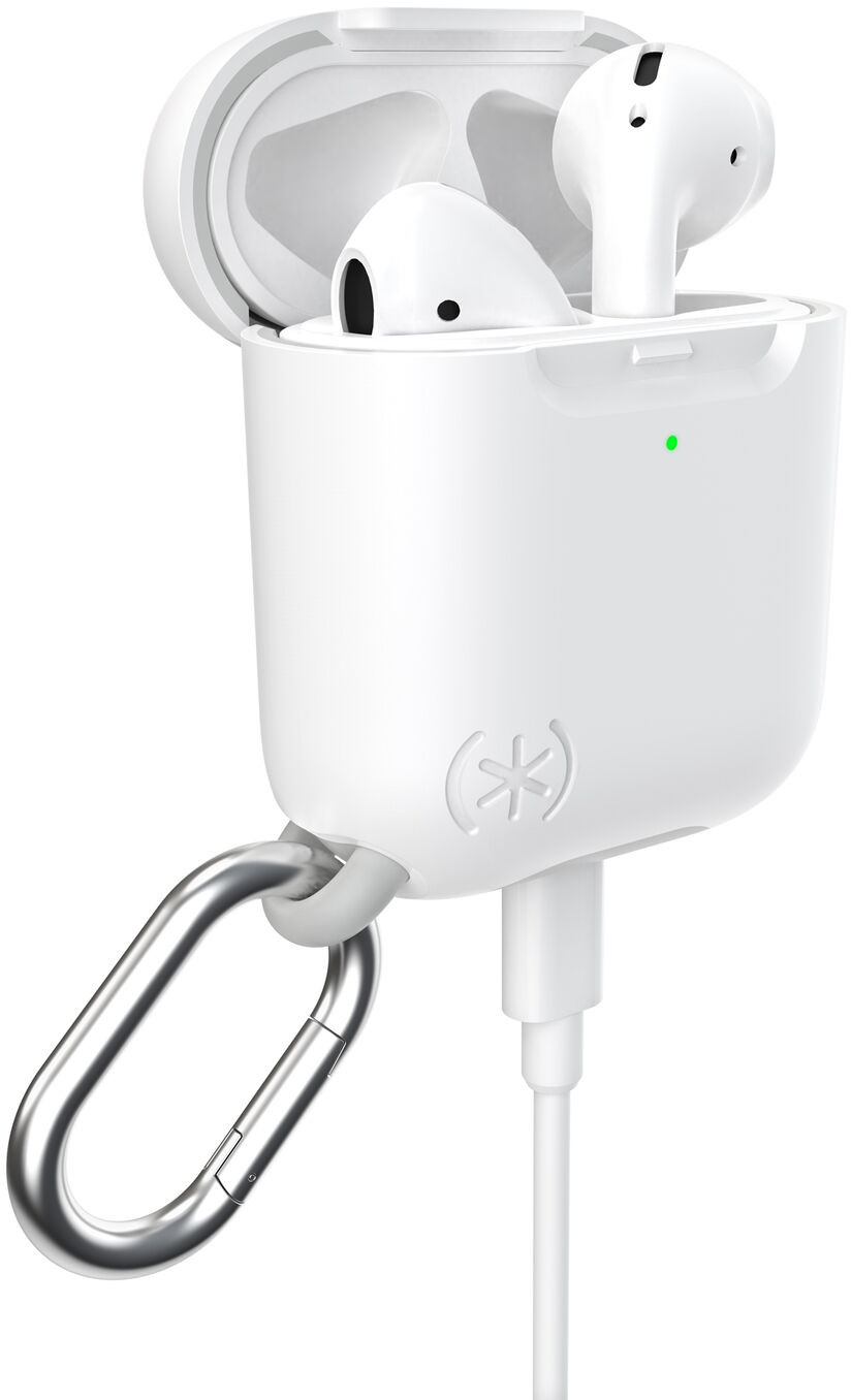 Apple Speck Speck Presidio Pro Etui Ochronne do AirPods 1 & 2 (White/Marble Grey) 132765-8630