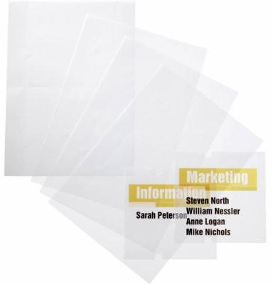 Durable komputerowy folii, które można etykietować Crystal Sign Refill, przezroczysty 483119