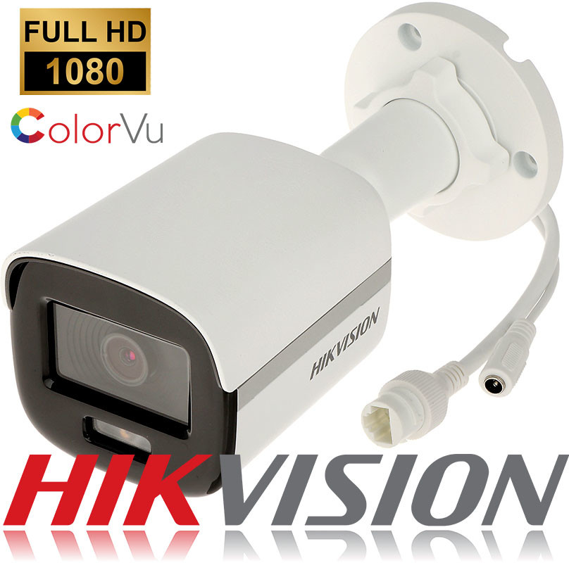 Фото - Комплект відеоспостереження Hikvision 4 Kamery  Colorvu IP DS-2CD1027G0-L 2Mpx PoE Rejestrator PoE DS-7 