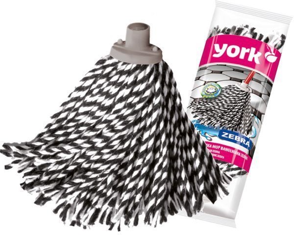 York Końcówka do mopa bawełniana Zebra