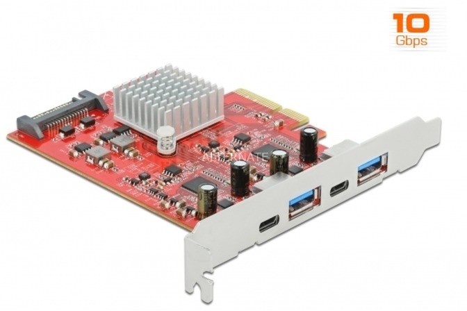 DeLOCK 89041 adapter USB 3.2 Gen 2 (3.1 Gen 2) Wewnętrzny, USB controller 4043619890415