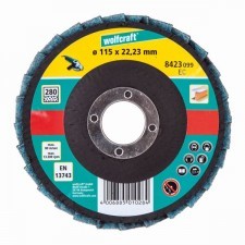 Wolfcraft Tarcza lamelkowa 115 mm z włókniną szlifowanie delikatne 8423099 WF8423099