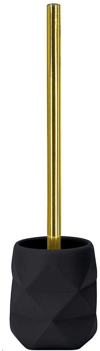 Kleine Wolke Szczotka do WC Golden Crackle Black 4004478293700