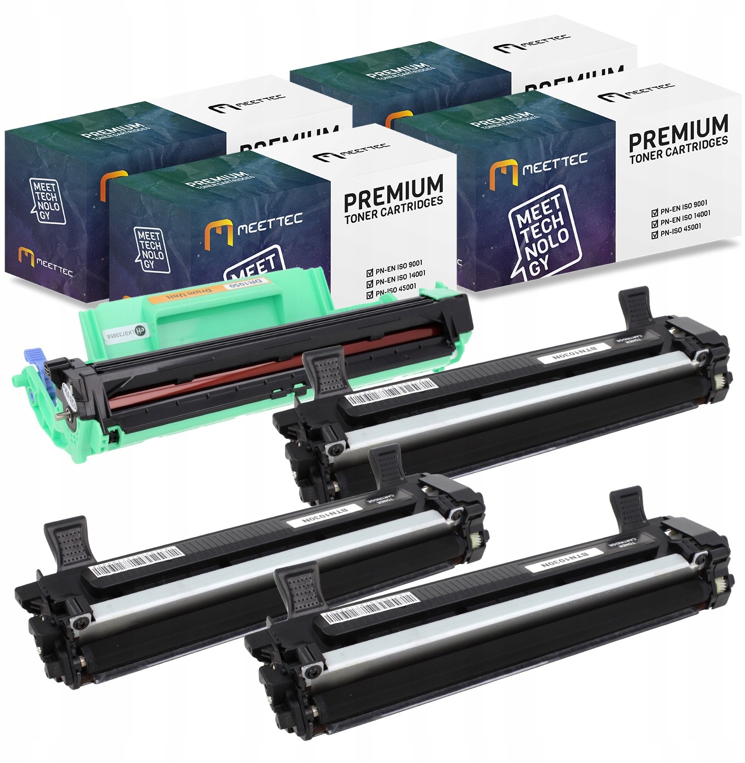 Zestaw 3 x Toner TN1030 + bęben DR1000 do Brother