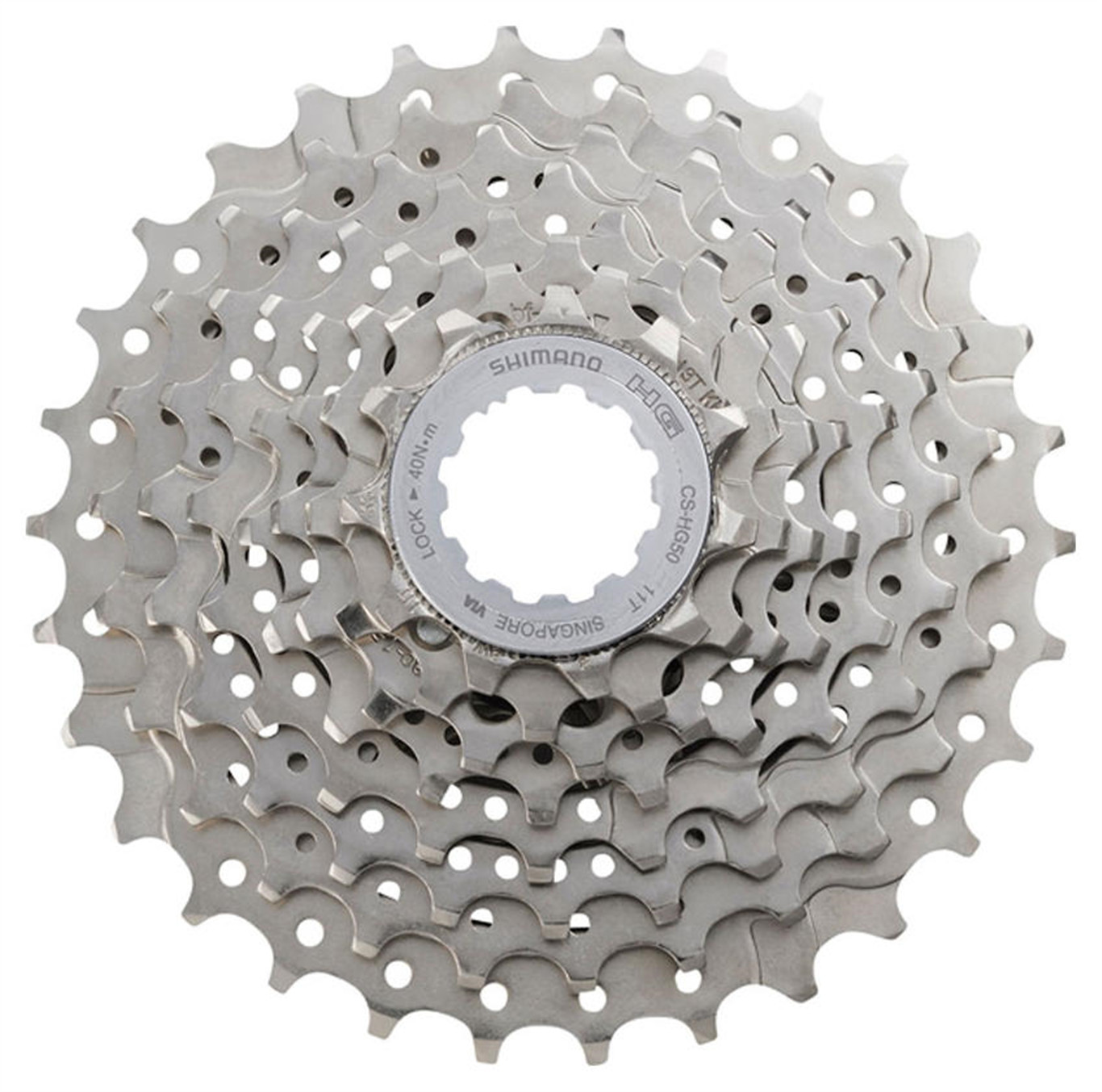SHIMANO Kaseta Claris CS-HG50 srebrny / Ilość biegów: 8 / Stopniowanie: 12-25 ICSHG508225