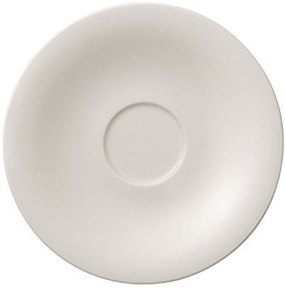 Villeroy & Boch New Cottage Basic Tee-spodek pod filiżankę do kawy, zastawa stołowa wykonana z wysokiej jakości porcelany premium 16 cm, biały, 16 x 16 x 2 cm 10-3460-1280