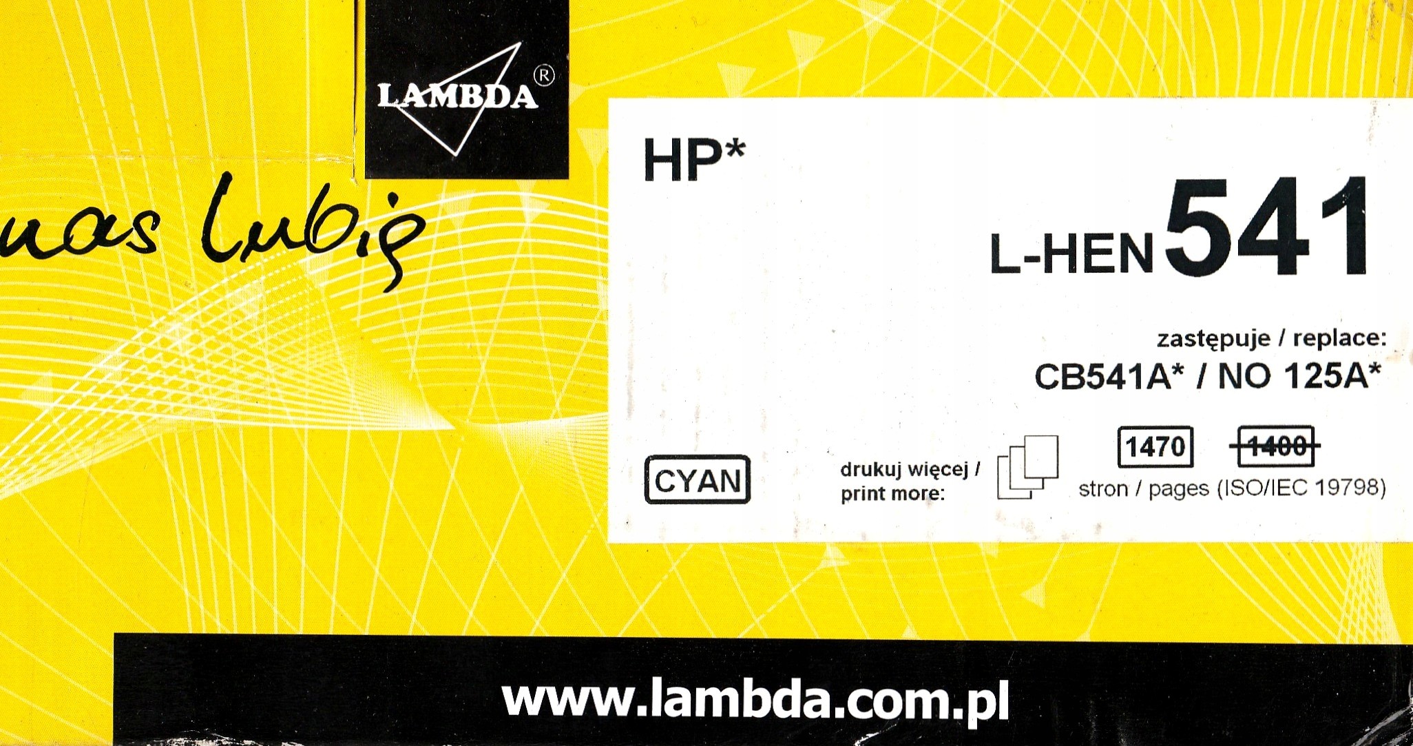 Lambda Toner Cartridge L-HEN541 do Hp