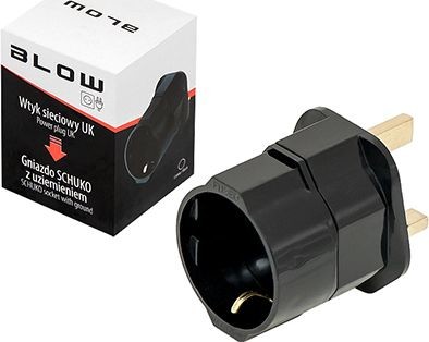 Blow ANGIELSKA WTYCZKA ADAPTER PRZEJŚCIÓWKA PL na UK Darmowa dostawa 2135#