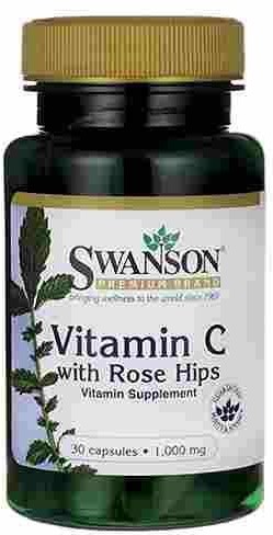 SWANSON Vitamin C 1000 mg Rose Hips 30 caps