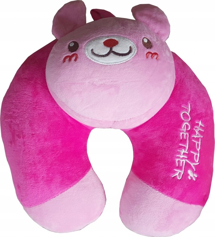 Poduszka Na Szyję Różowy Miś 3D