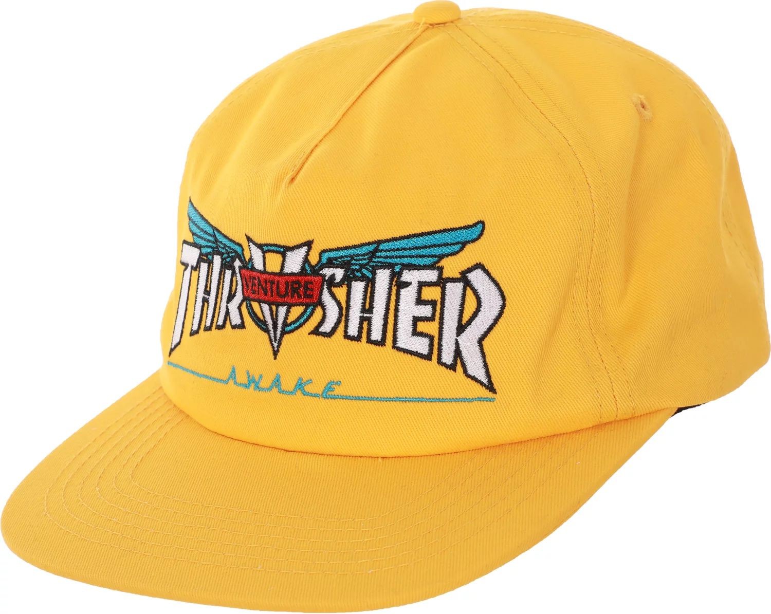 THRASHER czapka męska THRASHER VENTURE TRUCKS COLLAB SNAPBACK Gold