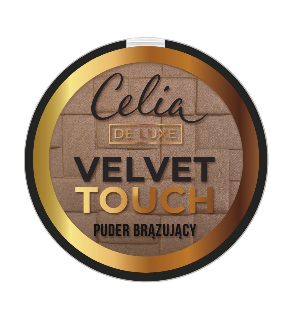 Celia De Luxe Puder w kamieniu brązujący Velvet Touch nr 105 9g 119970