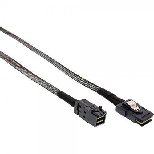 InLine Mini SAS HD Kabel SFF-8643 SFF-8087 z sideband 1m 27628B