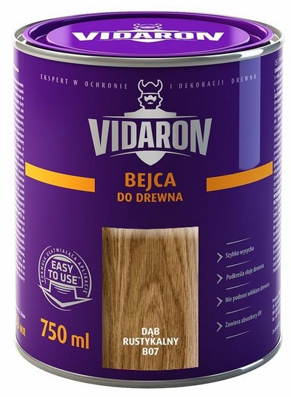 Vidaron Bejca do drewna d$12b rustykalny 0 75 l